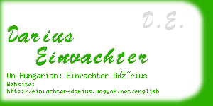 darius einvachter business card